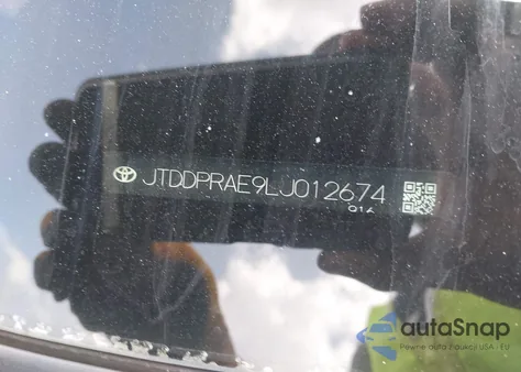 2020 Toyota Corolla L from USA, damaged, VIN JTDDPRAE9LJ012674